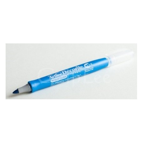 Marker ARTLINE Decorite, varf rotund 1.0mm - bleu metalizat