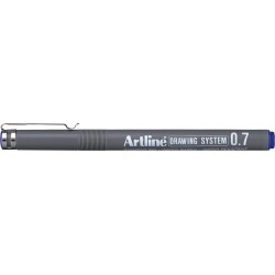 Marker pentru desen tehnic ARTLINE, varf fetru 0.7mm - albastru