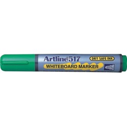 Marker pentru tabla de scris ARTLINE 517 - Dry safe ink, varf rotund 2.0mm - verde