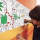 CARIOCA Coloring Roll, 30 x 198 cm/rola, hartie autoadeziva - Jungle