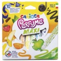 Carioca lavabila, parfumata, 10 culori/cutie, CARIOCA Perfume Maxi