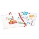 Set articole creative, cu album pentru colorat CARIOCA Create & Color - ABC & Number