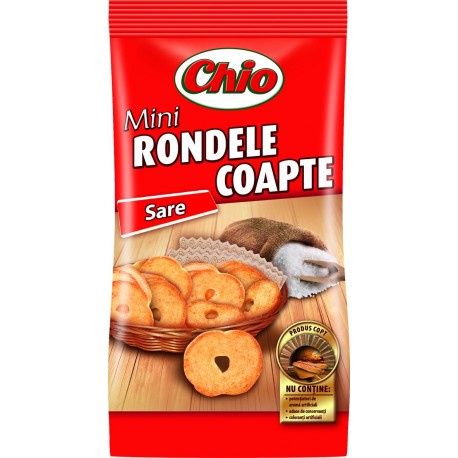 Mini rondele coapte cu sare Chio, 70g