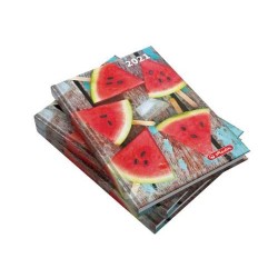 AGENDA A5 DATATA 352 PAGINI + 16 PAGINI ZENTANGLE MOTIV WATERMELON 2021