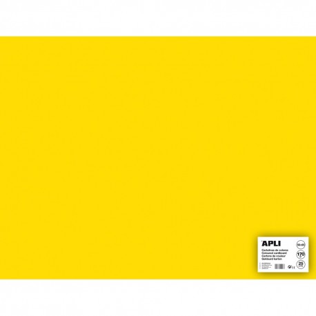 Carton color, Apli, 50x65, 170 g, 25 coli/top galben