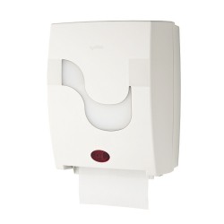 Dispenser automat pentru prosoape in rola, Celtex, Megamini Mastermatic, ABS, alb