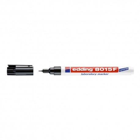 Marker Edding 8015 pentru laborator, varf 0.75 mm, negru