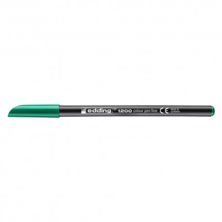 Marker, Edding 1200, tip carioca, grosime varf 1-3 mm, verde fluorescent