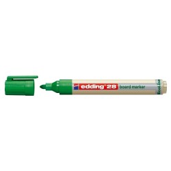 Marker pentru tabla Edding 28, ecologic, varf rotund, 1.5-3 mm, verde