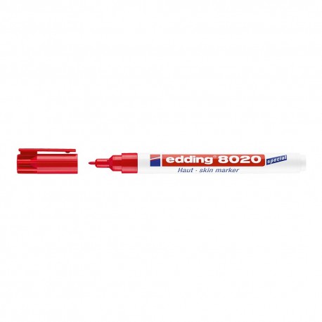 Marker Edding 8020 pentru chirurgie, varf 1 mm, rosu