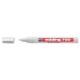 Marker permanent Edding 750 , cu vopsea, corp metalic, varf rotund, 2-2-4 mm, alb