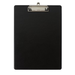 Clipboard simplu Falken A4 PP negru buzunar transparent pentru documente pe coperta din spate rezistent
