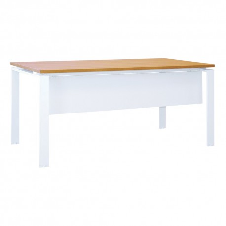 Birou operational, Managerial Line, stejar Ferrara/alb, 140x80x75 cm