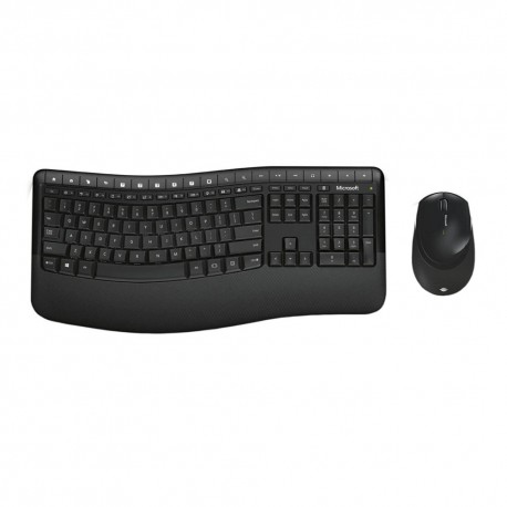 Kit tastatura si mouse Microsoft BlueTrack Desktop Comfort 5050, Wireless, negru