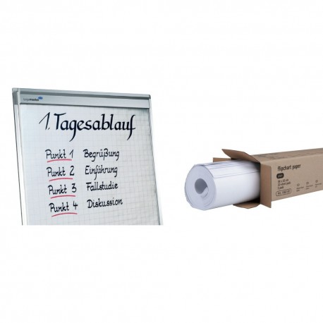 Hartie flipchart Legamaster, 100x65 cm, alb, 5 topuri/cutie