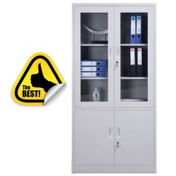 DULAP METALIC CU 4 RAFTURI 800x400x1800 mm (LxlxH) New Design, neasamblat, PLUS