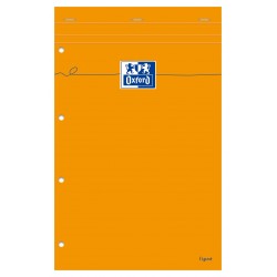 Blocnotes A4+, OXFORD Orange, 80 file-90g/mp, Scribzee comp.,4 perf., coperta carton - dictando