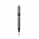 STILOU SOUVERAN M605 STRESEMANN F, PENITA AUR 18K, ACCESORII PLACATE CU PALADIU, CORP ANTRACIT/DUNGI