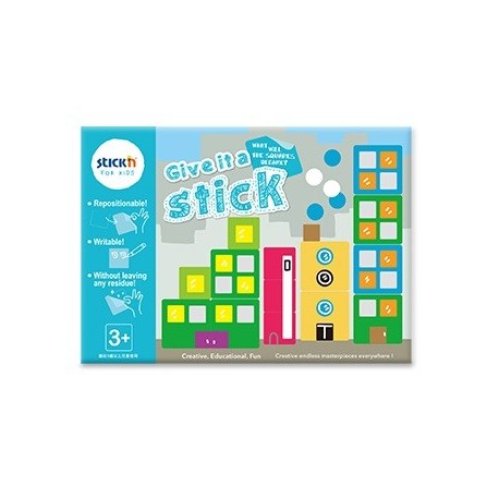 Carte creativa Stick"n Give it a Stick - patrate (+3 ani)