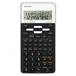 Calculator stiintific, 10 digits, 273 functiuni, 161x80x15mm, dual power, SHARP EL-531THWH-negru/alb