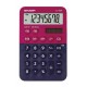 Calculator de birou, 8 digits, 120 x 76 x 23 mm, dual power, SHARP EL-760RBRB - rosu/bleumarin