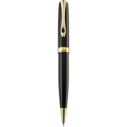 DIPLOMAT Traveller black lacquer gold - creion mecanic 0.5mm