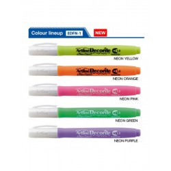 Marker ARTLINE Decorite, varf rotund 1.0mm - verde neon