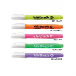 Marker ARTLINE Decorite, varf flexibil (tip pensula) - verde neon