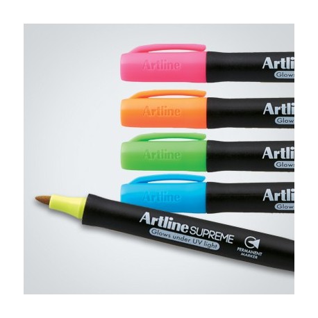 Permanent marker ARTLINE Supreme, corp plastic, varf rotund 1.0mm - 4 culori/set