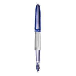 DIPLOMAT Aero blue silver - stilou cu penita M, din otel inoxidabil - limited edition