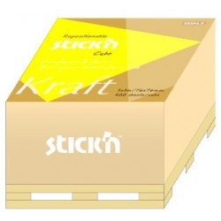 Cub notes autoadeziv 76 x 76 mm, 400 file, Stick"n - kraft