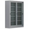 DULAP METALIC CU USI CULISANTE DE STICLA 8 RAFTURI, 1500x600x2000 mm (LxlxH), 65 kg/polita, Italia