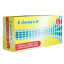 Manusi latex nepudrate,unica folosinta, Doman,100 buc/cutie - marime L