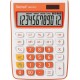 Calculator de birou, 12 digits, 145 x 104 x 26 mm, Rebell SDC 912 - alb/orange