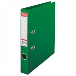 Biblioraft A4, plastifiat PP/PP, margine metalica, 50 mm, ESSELTE No. 1 Power - verde