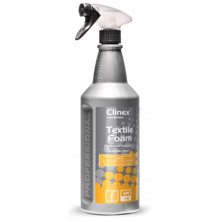 Spuma pentru curatarea tapiteriei, 1 litru, cu pulverizator, Clinex Textile Foam