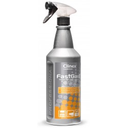 Solutie degresare suprafete murdare de grasime dificila, 1 litru, cu pulverizator, Clinex Fast Gast