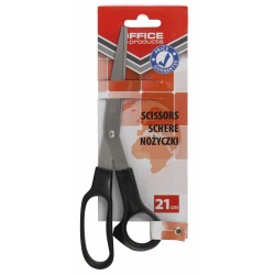Foarfeca otel, 21cm, Office Products - maner negru