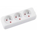 Prelungitor cu 3 prize, lungime - 1.5 metri, Office Products - alb