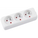 Prelungitor cu 3 prize, lungime - 3 metri, Office Products - alb