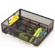 Organizer metalic Mesh, de birou, 6 compartimente, Q-Connect - negru