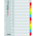 Separatoare carton color, A4, 170g/mp, 12 culori/set, Office Products