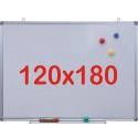 Tabla alba magnetica, 120x180 cm Premium (7 ani Garantie)