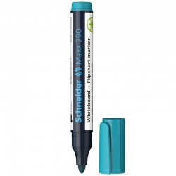 Marker SCHNEIDER Maxx 290, pentru tabla de scris+flipchart, varf rotund 2-3mm - turcoaz