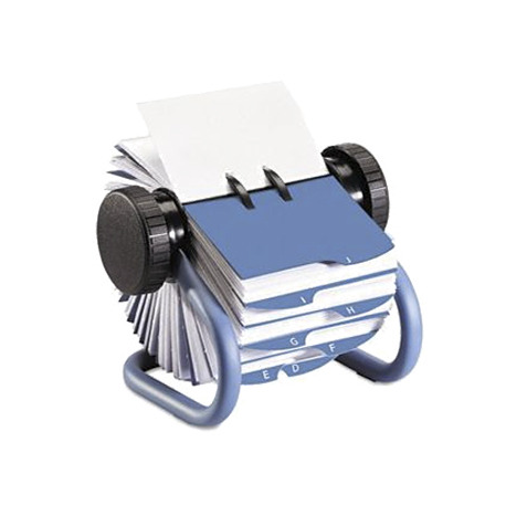 FISIER ROTATIV BLEU CU TIPLA PT. 400 CARTI DE VIZITA, ROLODEX