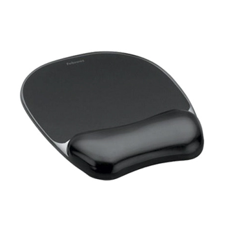 MOUSE PAD SI SUPORT INCHEIETURI NEGRU GEL CRYSTAL FELLOWES