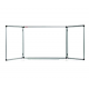 WHITEBOARD TRIPTIC 100x170 MEMOBOARDS, rama aluminiu