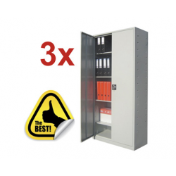 3x FISET METALIC CU 4 RAFTURI, ECO