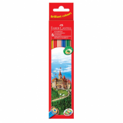 Creioane Colorate 6 culori Eco Faber-Castell