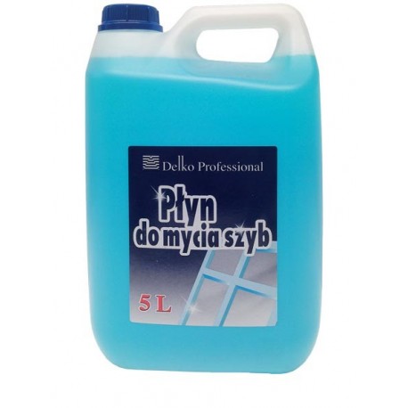 Solutie pentru spalat geamuri, 5 litri, Delko Profesional - albastru